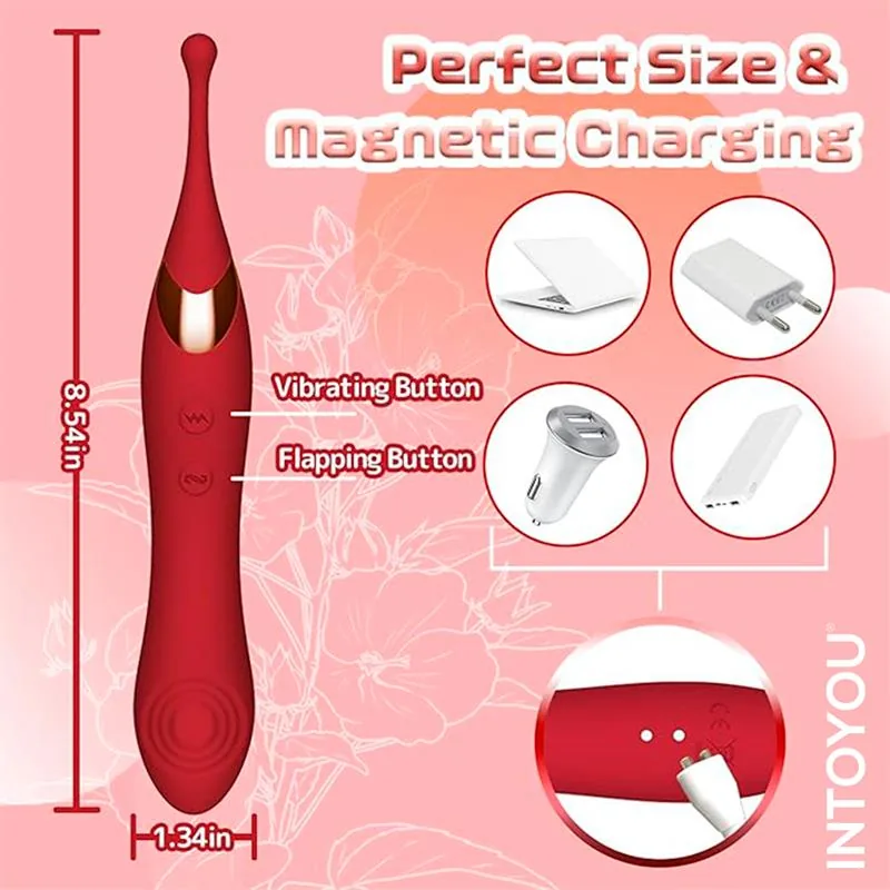 Vibrador de Ponto Duplo Onax com Dupla Pulsação USB IntoYou — vista 14 de 20