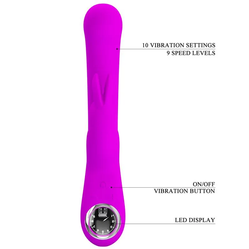 Vibrador de Ponto G Lamar Violeta PrettyLove — vista 9 de 12