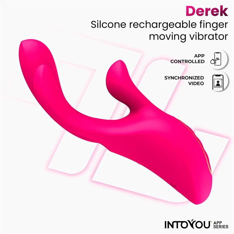 Vibrador Derek com Movimento de Dedo 3 Motores e Aplicação InToYou — vista 3 de 9
