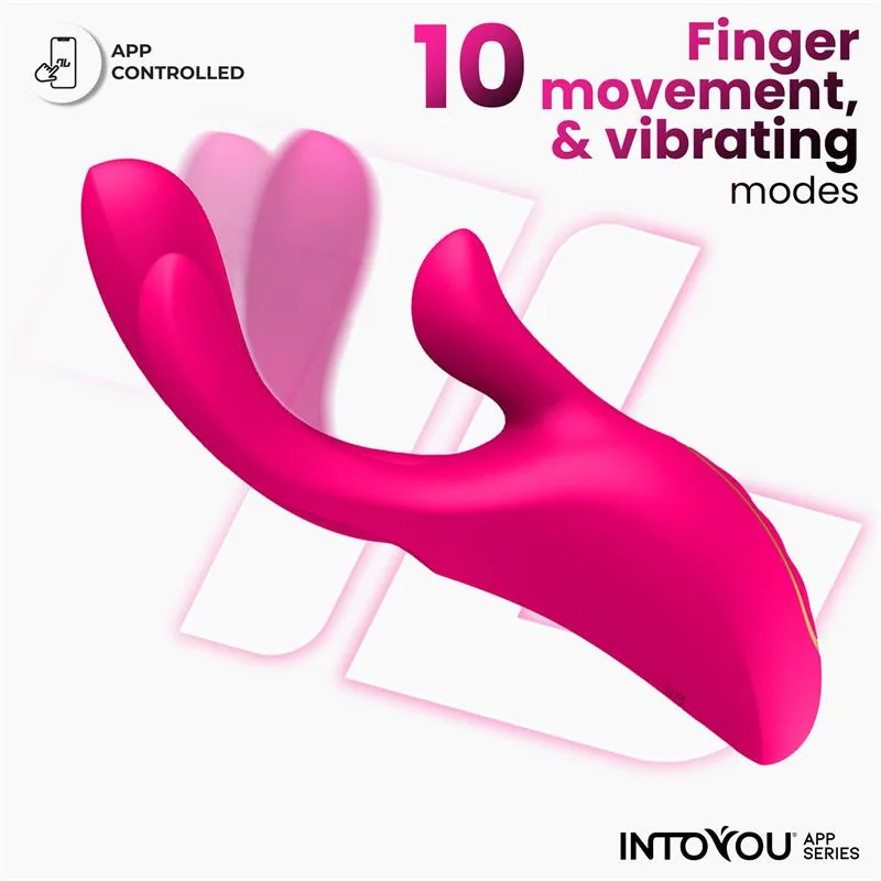 Vibrador Derek com Movimento de Dedo 3 Motores e Aplicação InToYou — vista 4 de 9