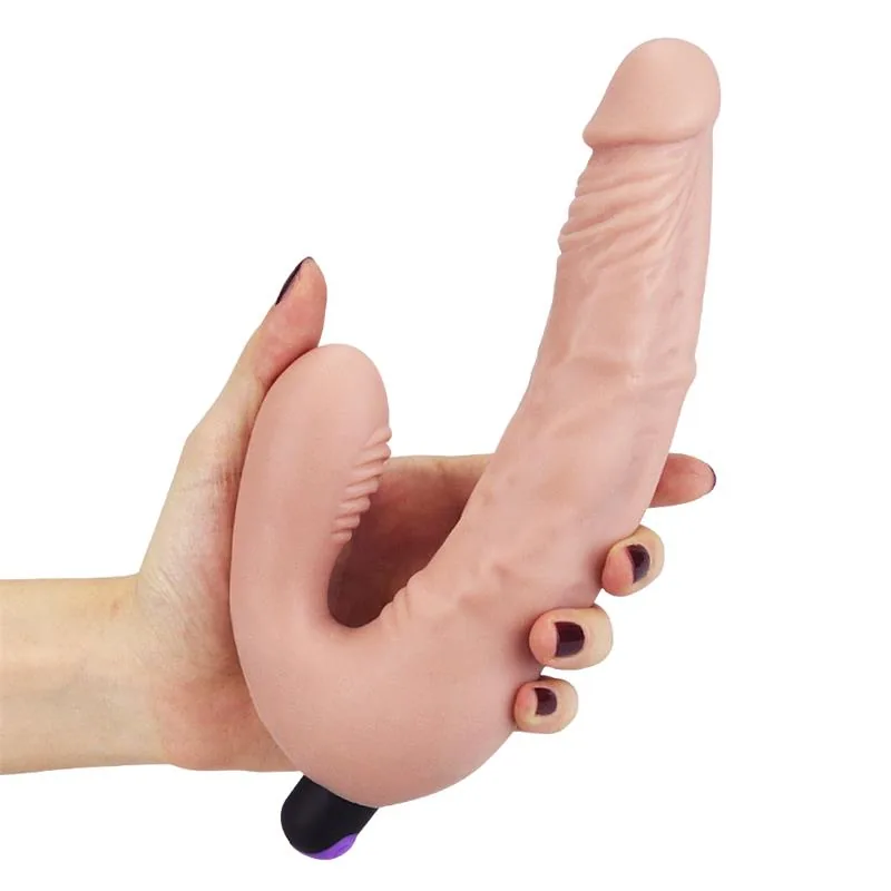 Dildo Duplo Sem Arnês em Silicone USB — vista 3 de 3