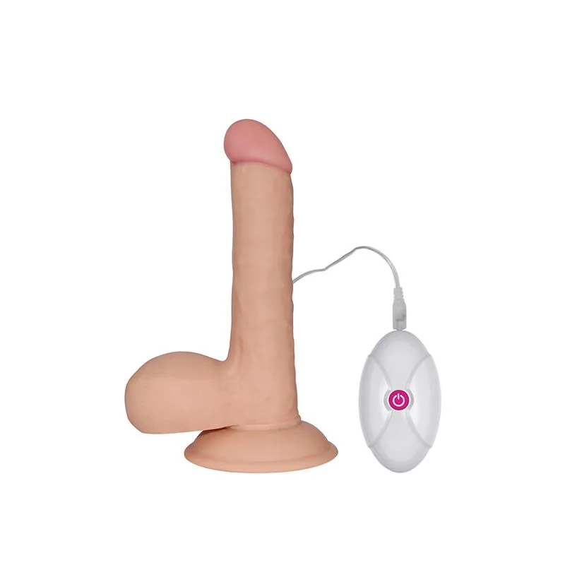 Vibrador Realista The Ultra Soft Dude com Vibração Lovetoy Natural 19 cm