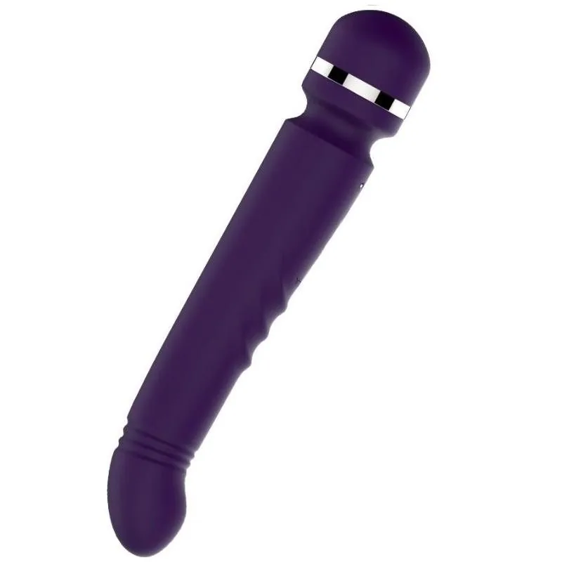 Vibrador Duplo Yoni Lilás Escuro Nalone