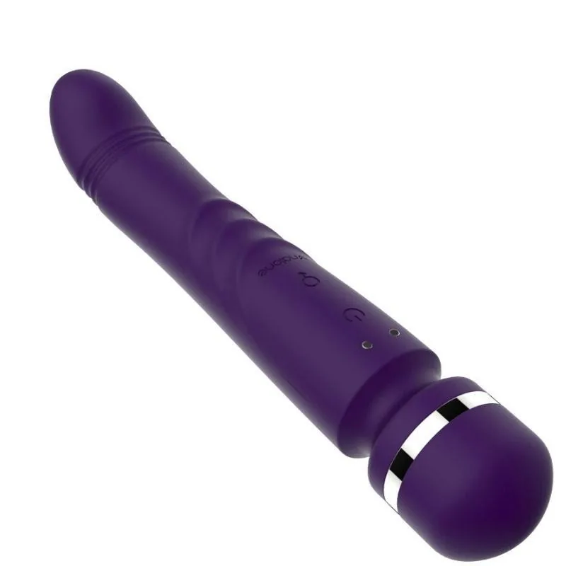 Vibrador Duplo Yoni Lilás Escuro Nalone — vista 3 de 6