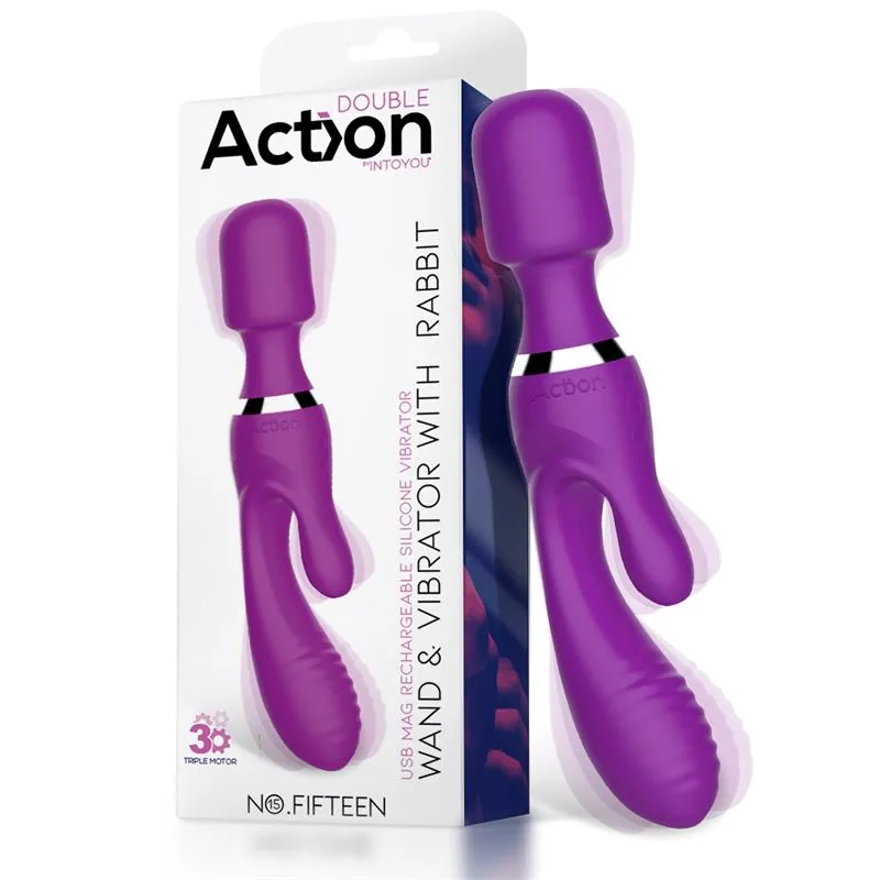 Vibrador e Massajador No. Fifteen com 3 Motores Independentes Action