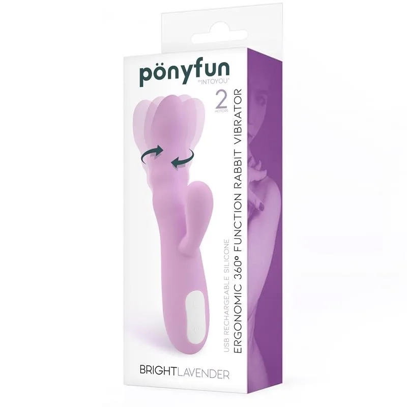 Vibrador e Rotador de Duplo Motor 360º Lavanda InToYou — vista 2 de 4