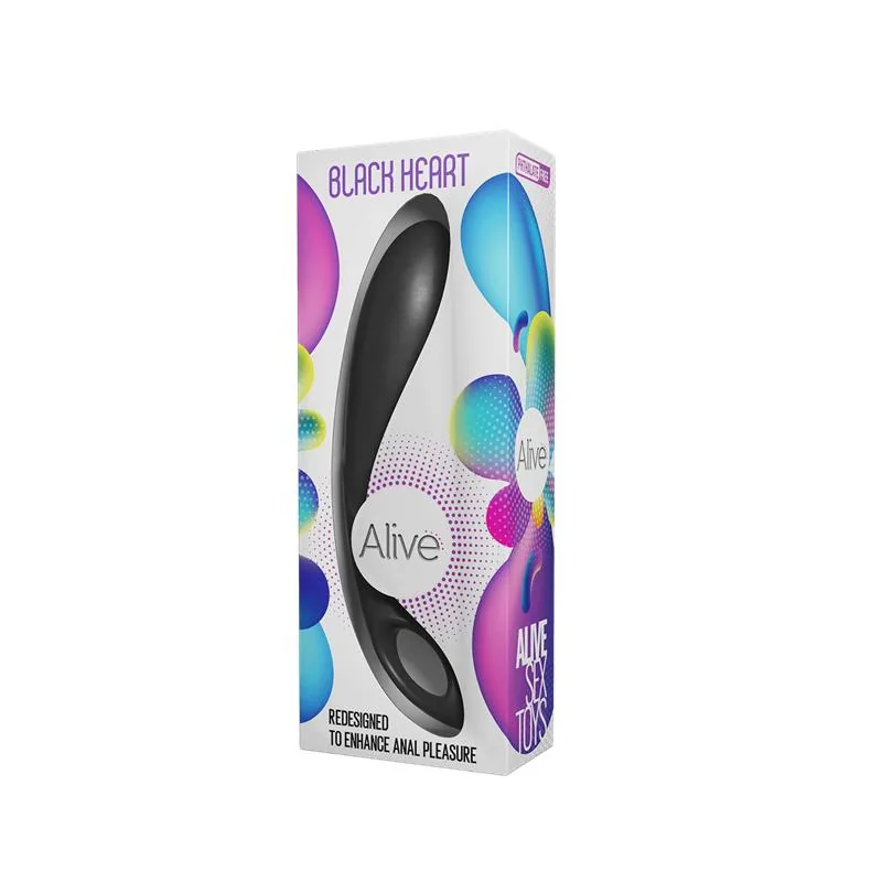 Estimulador Heart Teal Preto Alive — vista 3 de 3