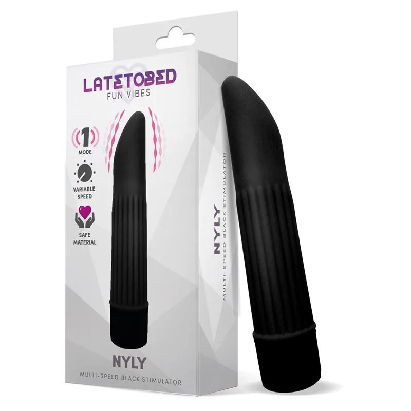 Estimulador Nyly Multivelocidade Preto LateToBed