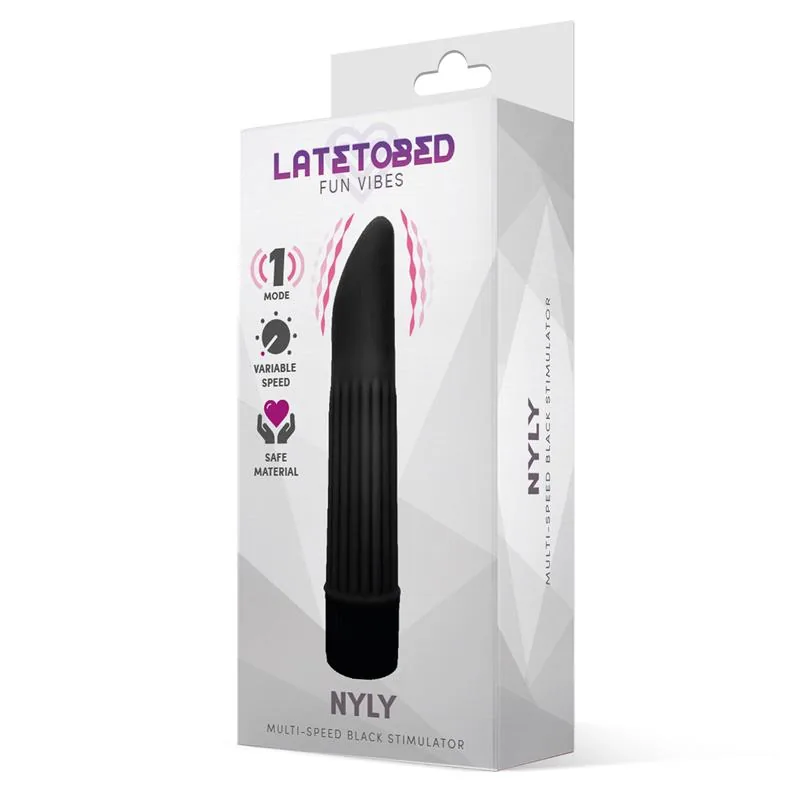 Estimulador Nyly Multivelocidade Preto LateToBed — vista 2 de 3