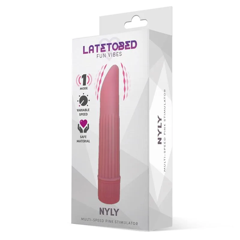 Estimulador Nyly Multivelocidade Rosa LateToBed — vista 2 de 3