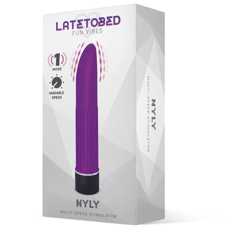 Estimulador Nyly Multivelocidade Roxo LateToBed — vista 2 de 3