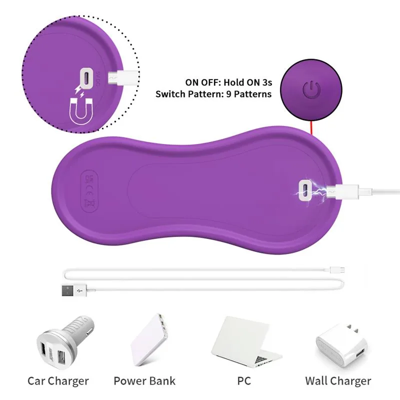 Vibrador Estimulador Triplo com Vaivém e Vibração Urban Sky — vista 8 de 9