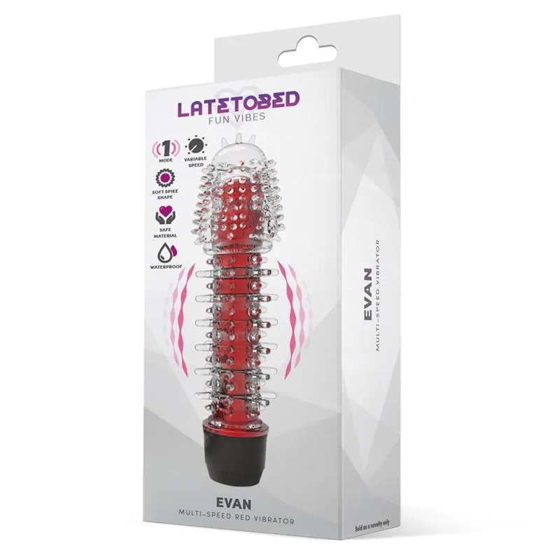 Evan Vibrador Multivelocidade Vermelho — vista 2 de 3