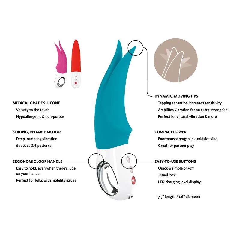 Vibrador Externo Volta Azul-petróleo Fun Factory — vista 4 de 6