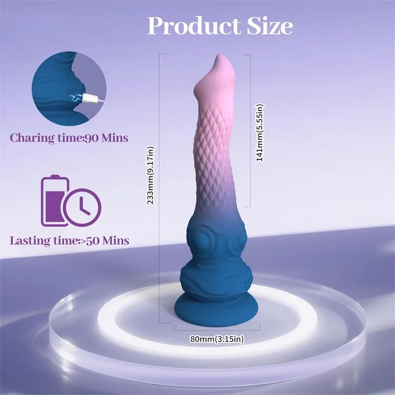 Vibrador Fantasia com Oscilação e Ventosa 23,3 cm Urban Sky — vista 5 de 5