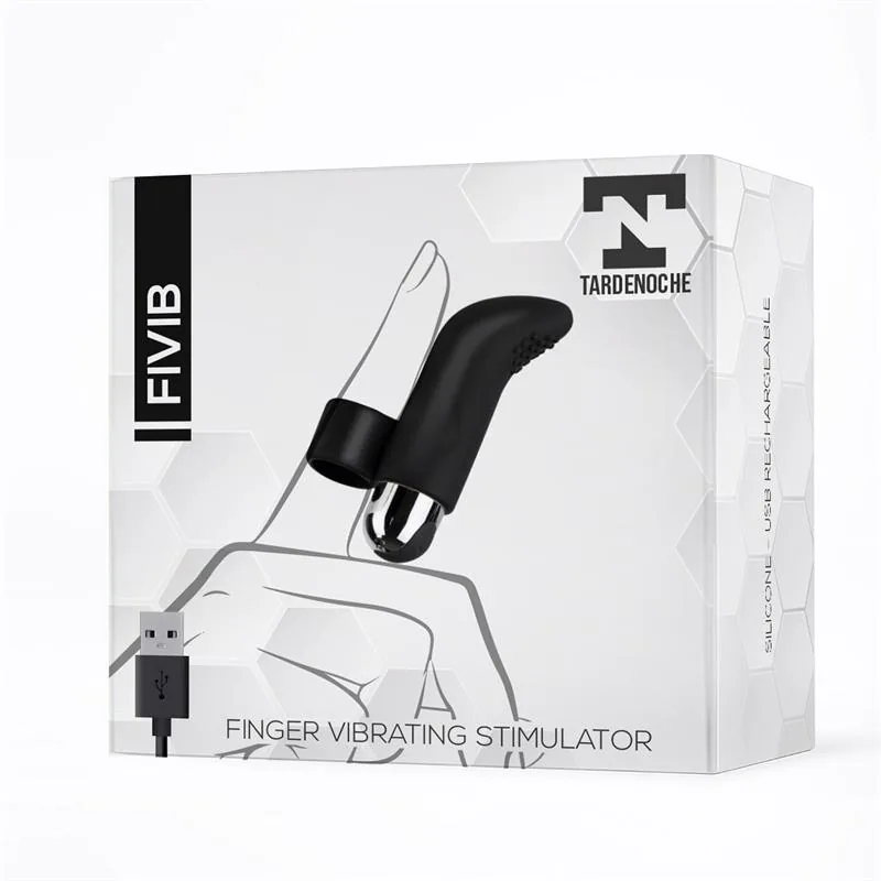 Fivib Estimulador de Dedo Silicone Preto USB — vista 2 de 3