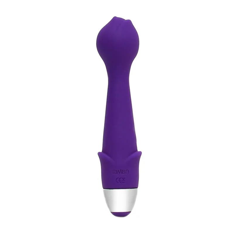 Vibrador Flower Power em Madeira Roxo Rimba — vista 3 de 4