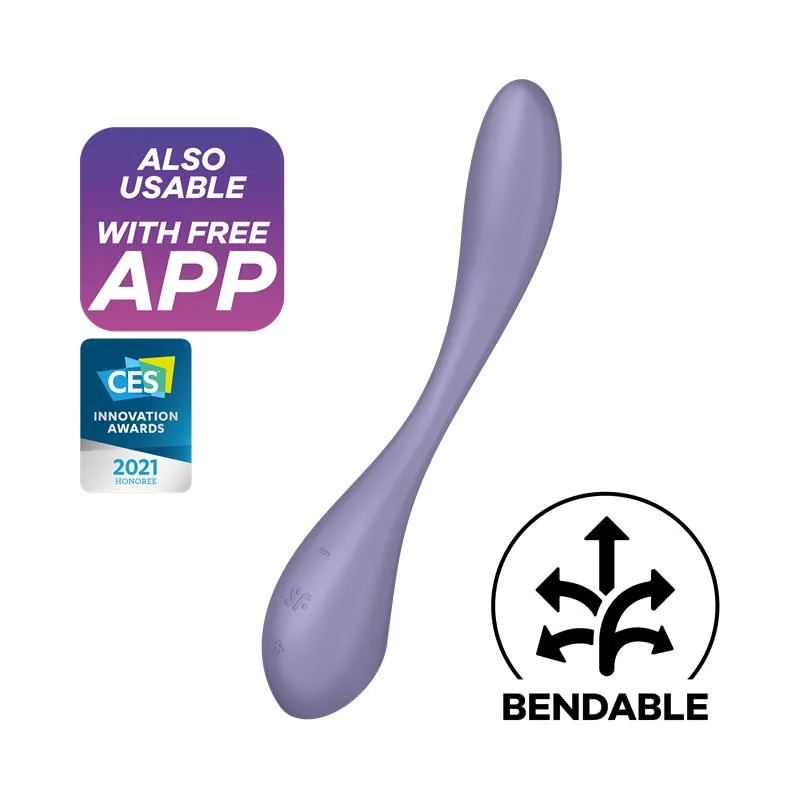 G-Spot Flex 5+ Vibrador App Satisfyer Lilás