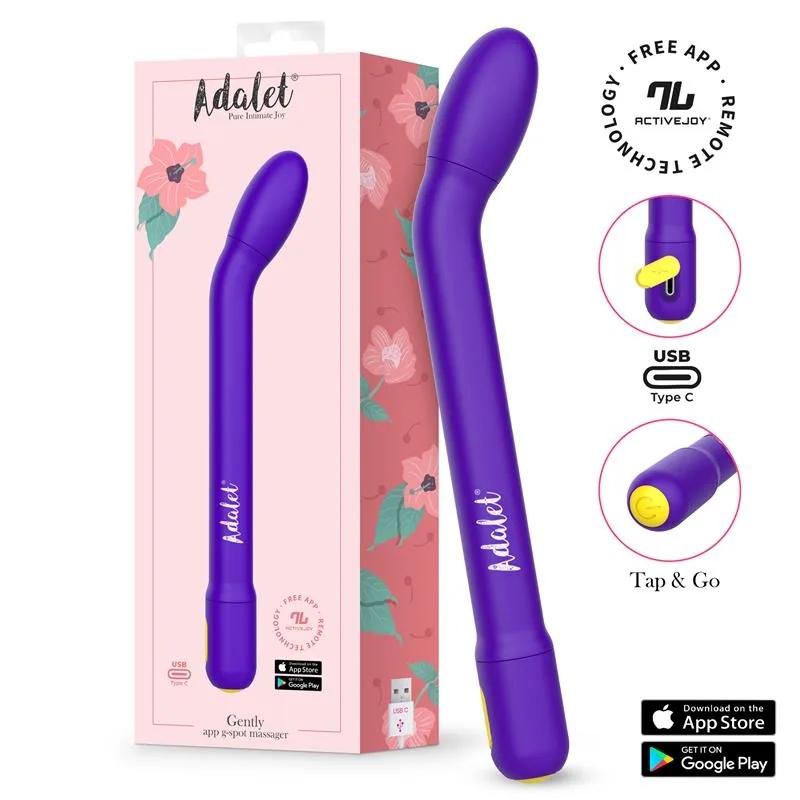 Gently Estimulador Ponto G com Aplicação Roxo — vista 2 de 3
