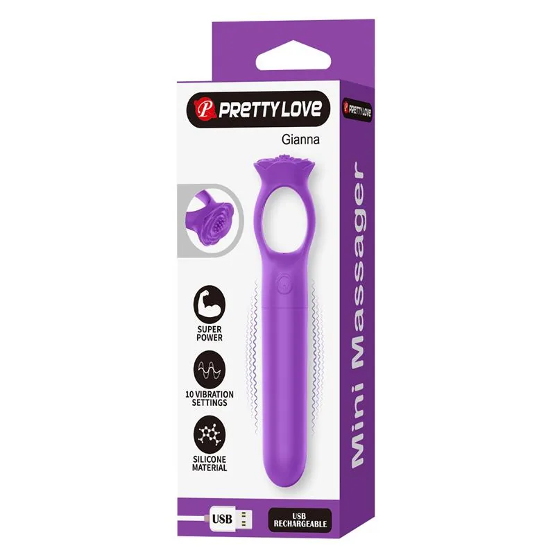 Vibrador Gianna Mini Massajador PrettyLove — vista 10 de 10