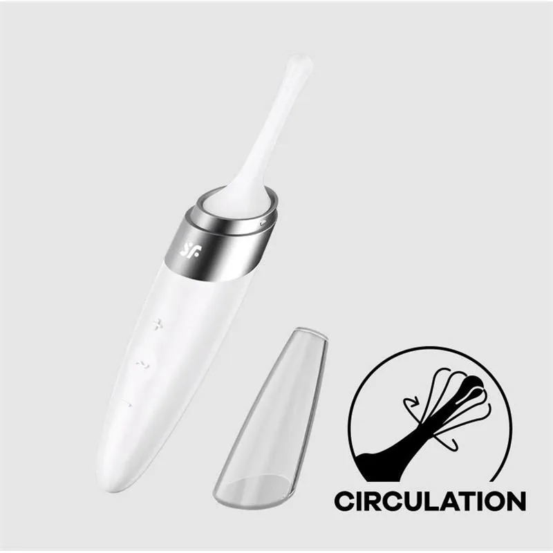 Vibrador Giratório Twirling Delight Branco Satisfyer