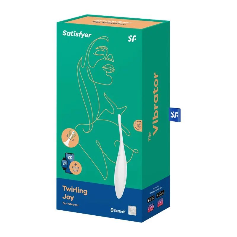 Vibrador Giratório Twirling Joy com Aplicação Branco Satisfyer — vista 5 de 5