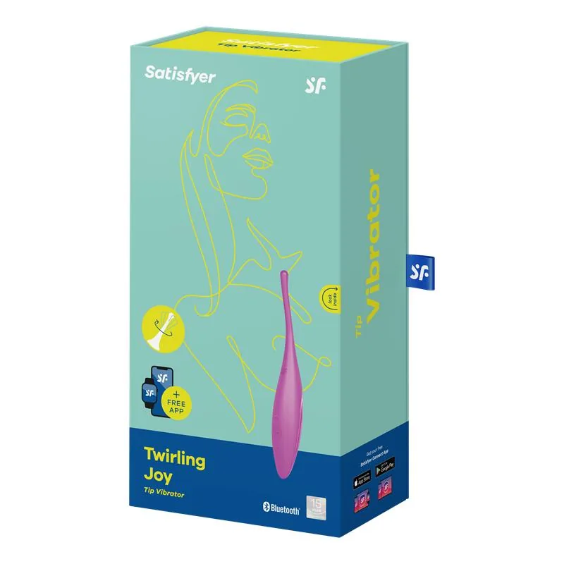 Vibrador Giratório Twirling Joy com Aplicação Fúcsia Satisfyer — vista 6 de 6