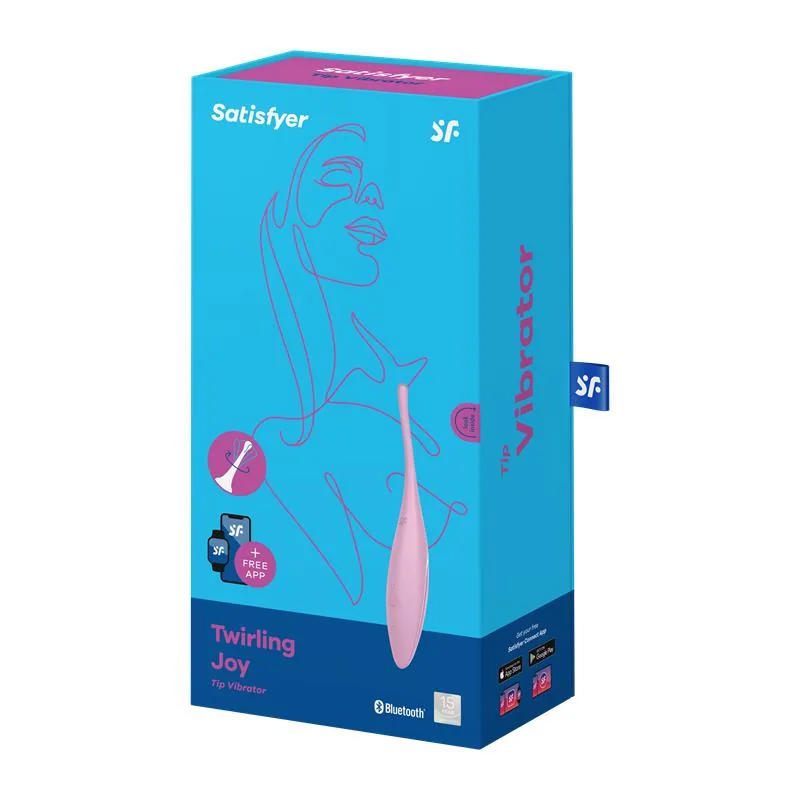Vibrador Giratório Twirling Joy com Aplicação Rosa Satisfyer — vista 5 de 5