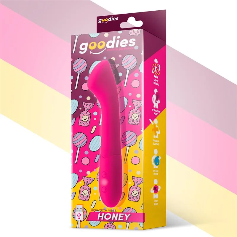 Goodies Honey Vibrador Ponto G Fúcsia USB — vista 2 de 3