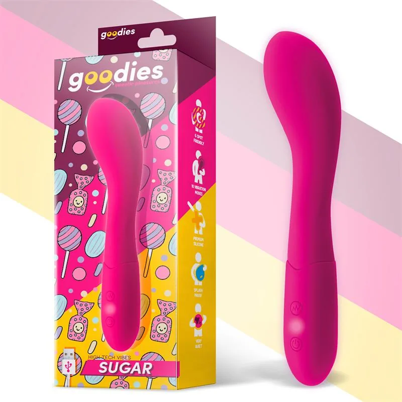Goodies Sugar Vibrador Ponto G Fúcsia USB