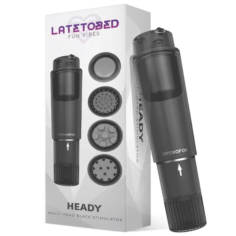Heady Estimulador com 4 Cabeças Preto