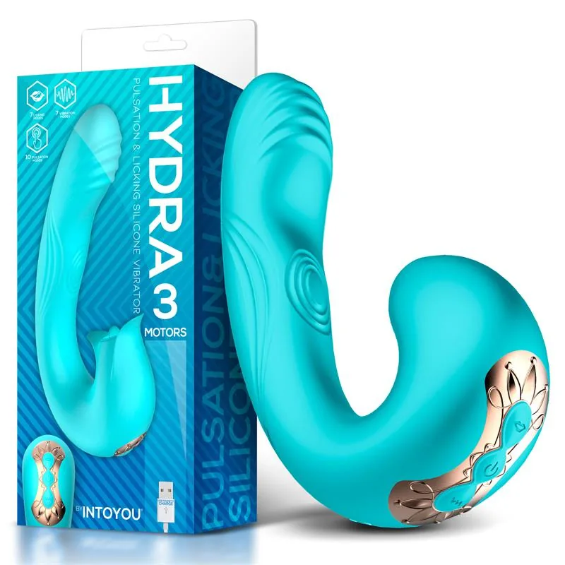Hydra Vibrador com Pulsação e Língua Clitoriana