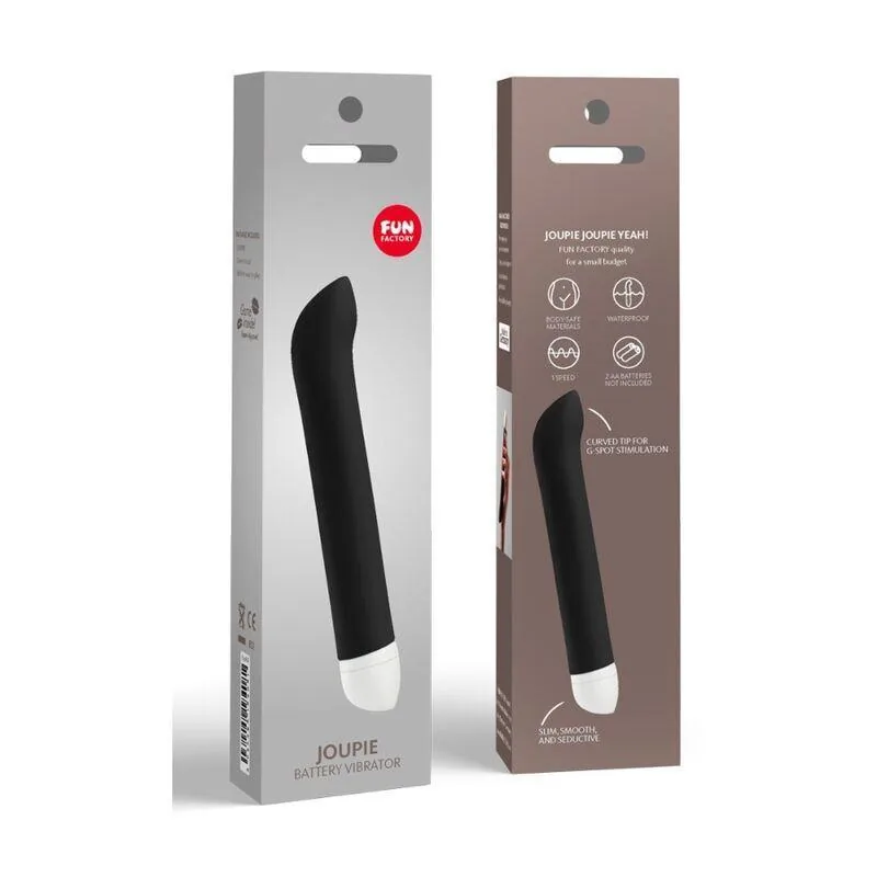 Vibrador Joupie Fino a Pilhas Preto Fun Factory — vista 4 de 4