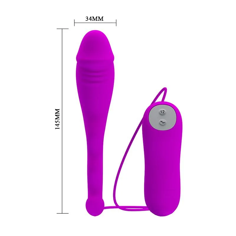 Vibrador Jumping Snake Roxo PrettyLove — vista 5 de 8