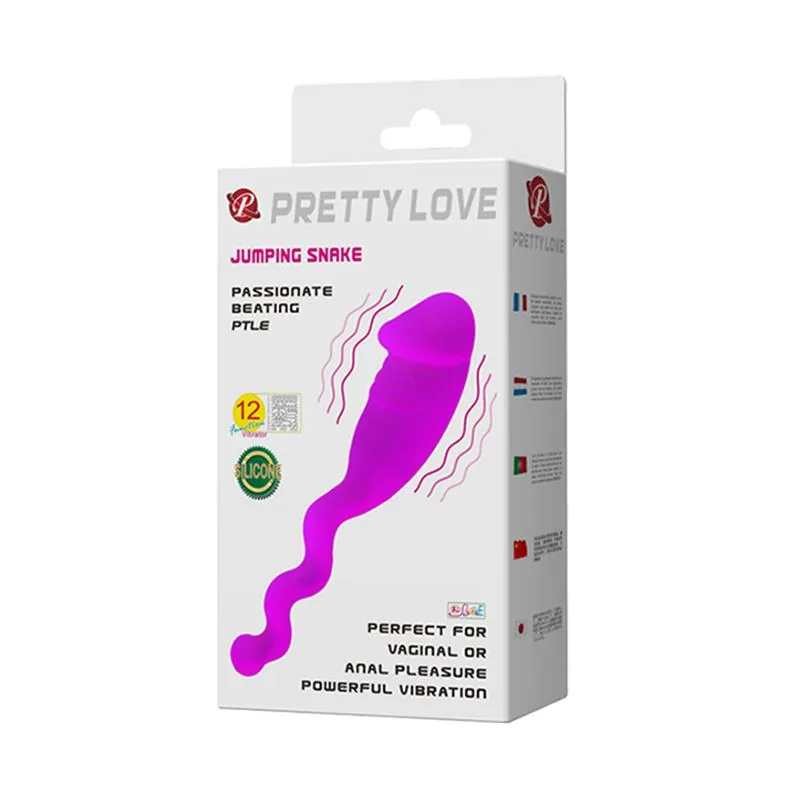 Vibrador Jumping Snake Roxo PrettyLove — vista 8 de 8