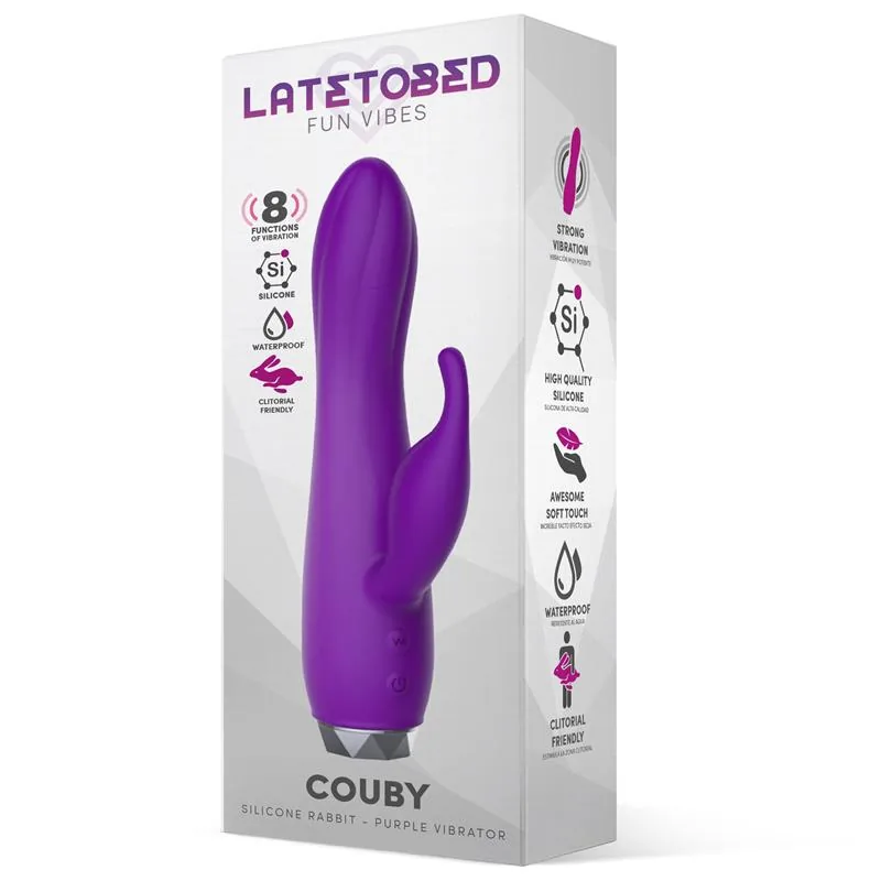 LateToBed Couby Vibrador Duplo Roxo — vista 2 de 3
