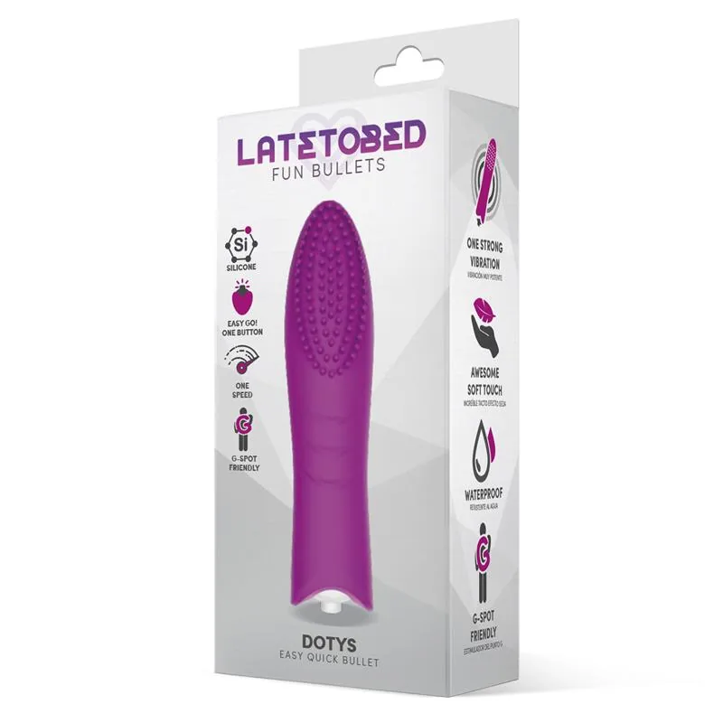 Bala Vibratória Dotys Silicone LateToBed Roxo — vista 2 de 3