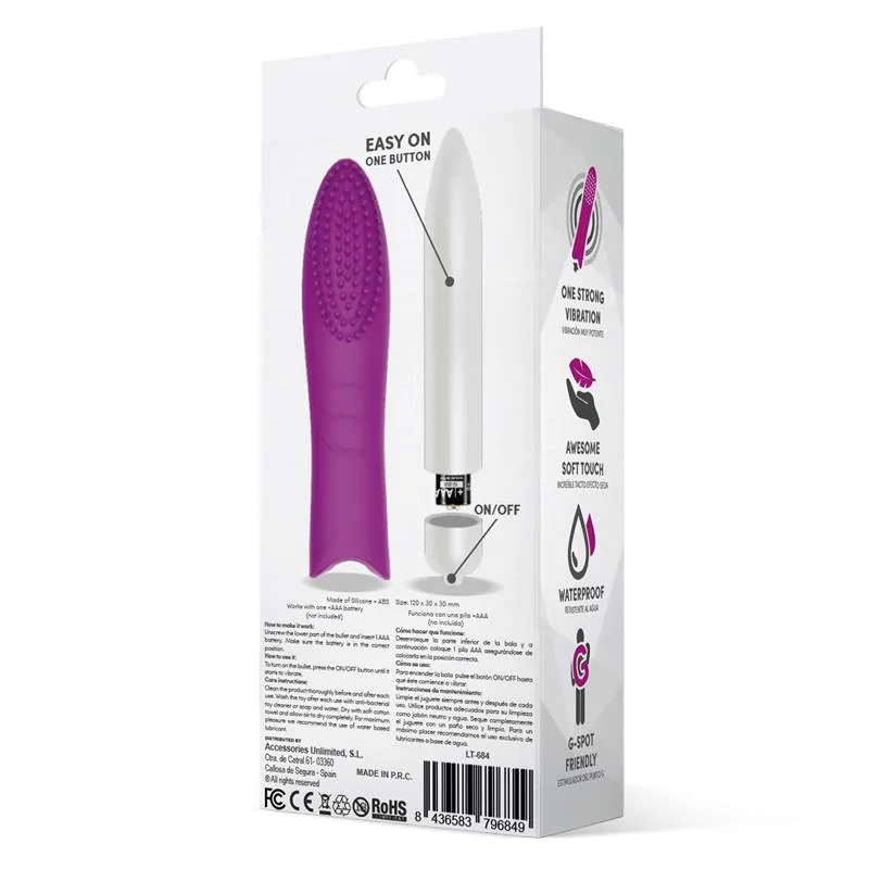 Bala Vibratória Dotys Silicone LateToBed Roxo — vista 3 de 3