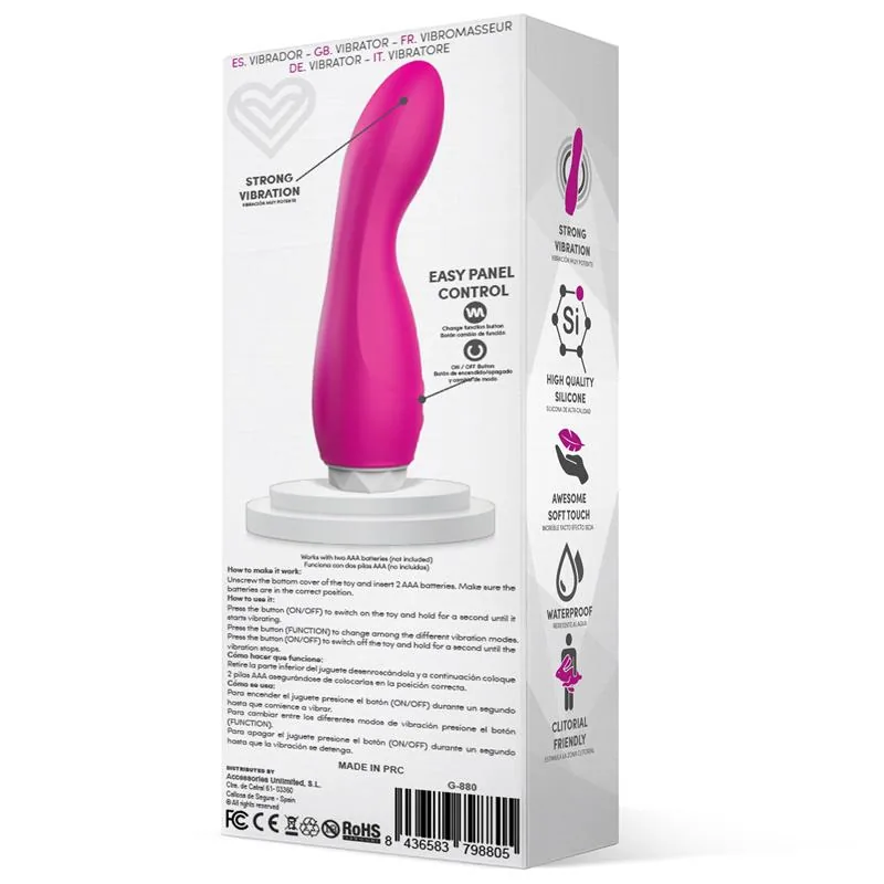 LateToBed Douby Vibrador Silicone Rosa — vista 3 de 3