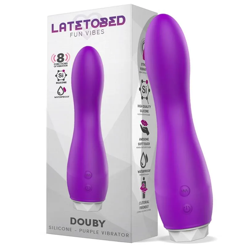 LateToBed Douby Vibrador Silicone Roxo
