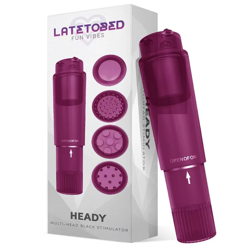 LateToBed Heady Estimulador 4 Cabeças Roxo