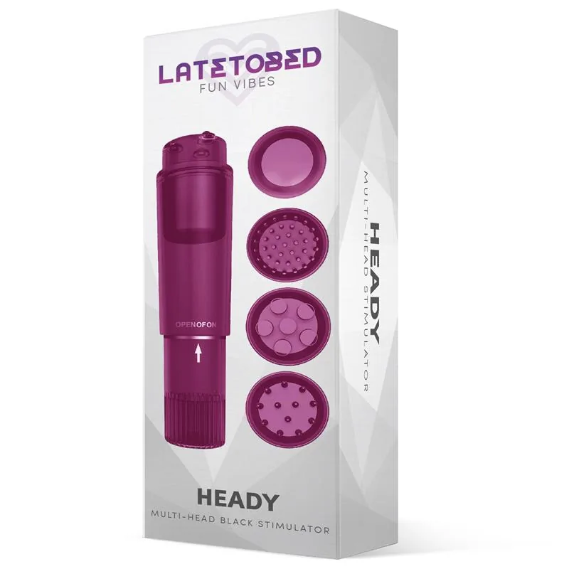 LateToBed Heady Estimulador 4 Cabeças Roxo — vista 2 de 3