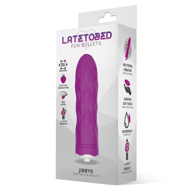 Bala Vibratória Jibbys Silicone LateToBed Roxo — vista 2 de 3