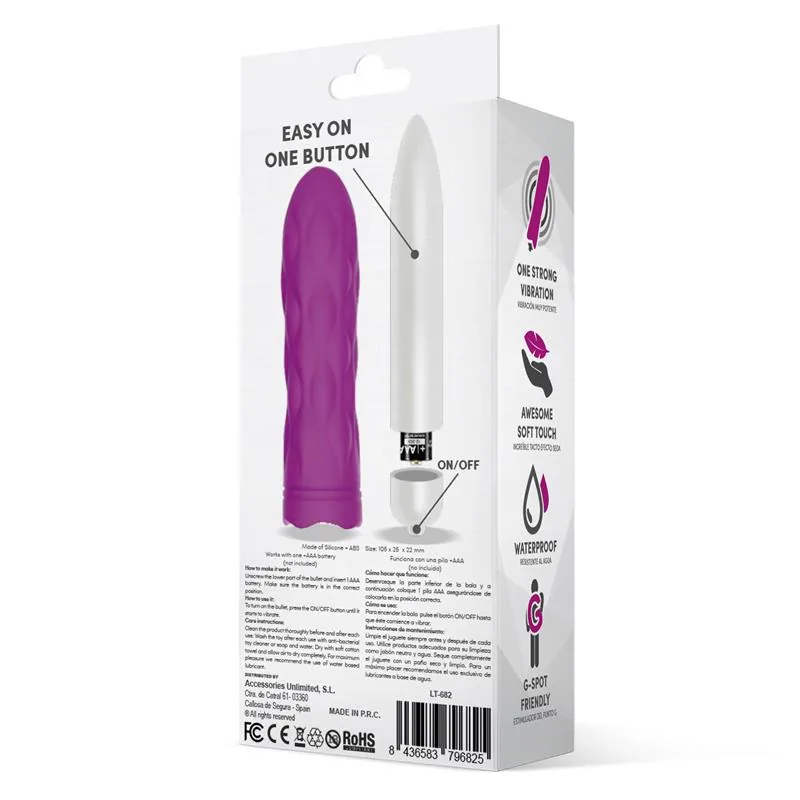 Bala Vibratória Jibbys Silicone LateToBed Roxo — vista 3 de 3