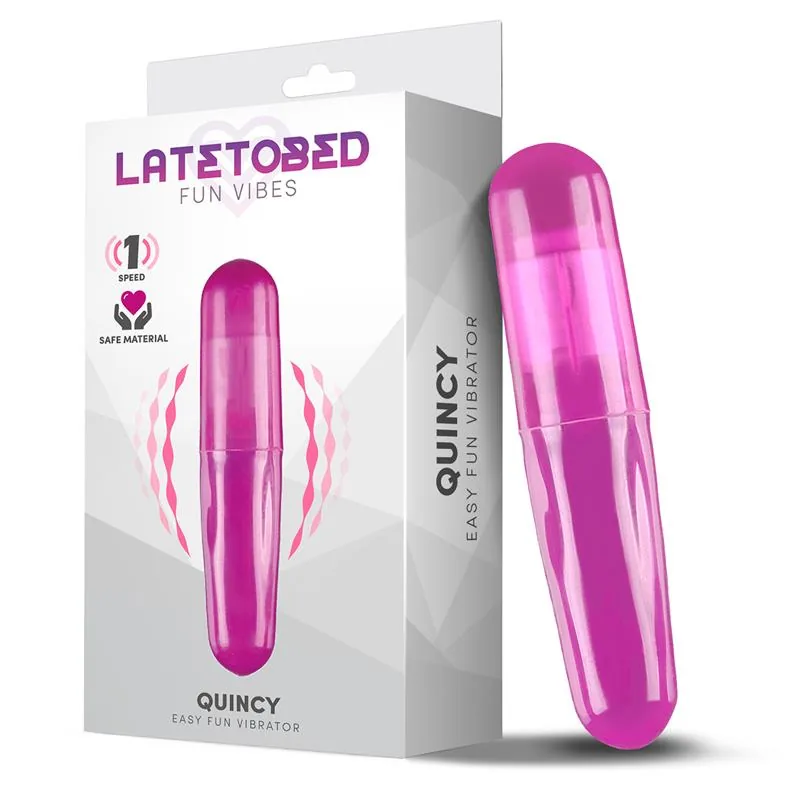 Bala Vibratória Quincy LateToBed Roxo 11 cm