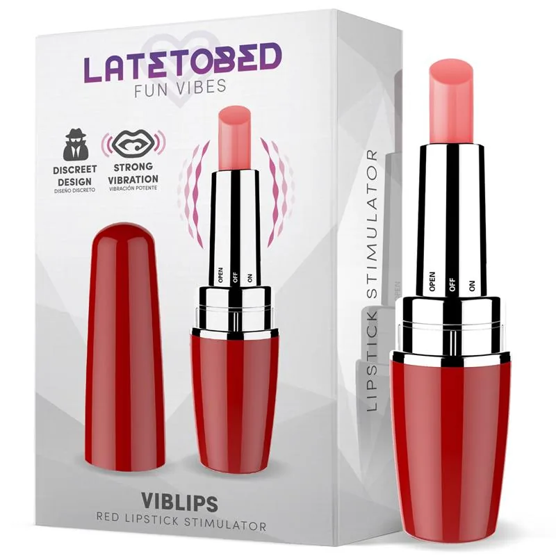 Estimulador Viblips Batom LateToBed Vermelho