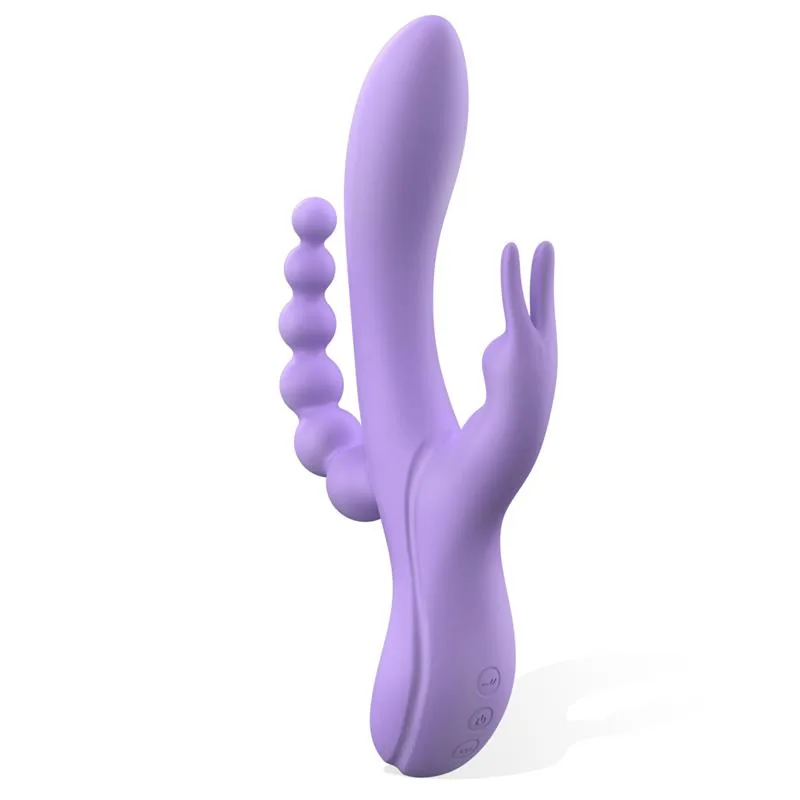 Vibrador Lindsay com Corrente Anal e 2 Motores Engily Ross — vista 2 de 8