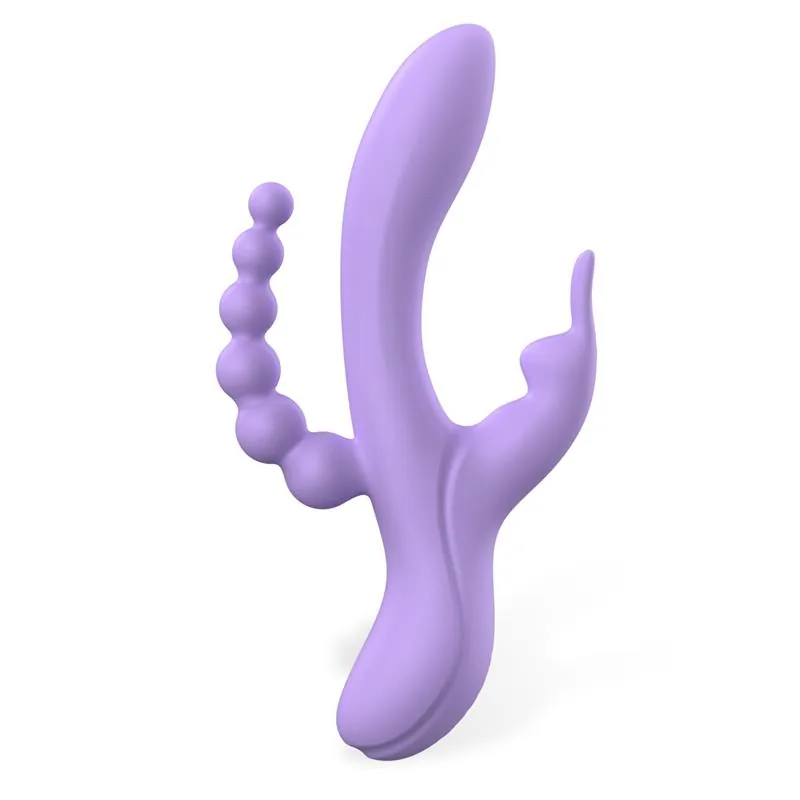 Vibrador Lindsay com Corrente Anal e 2 Motores Engily Ross — vista 3 de 8