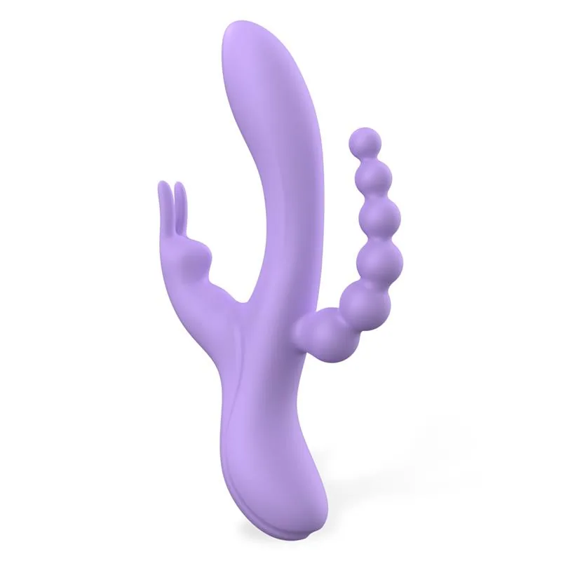 Vibrador Lindsay com Corrente Anal e 2 Motores Engily Ross — vista 4 de 8