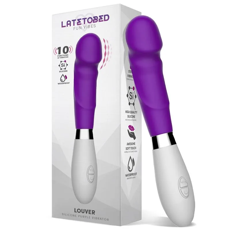 Louver Vibrador de Silicone Roxo